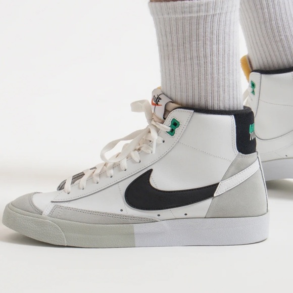 Blazer Mid 77' Split Sneakers - White & Black - Picture 10 of 14
